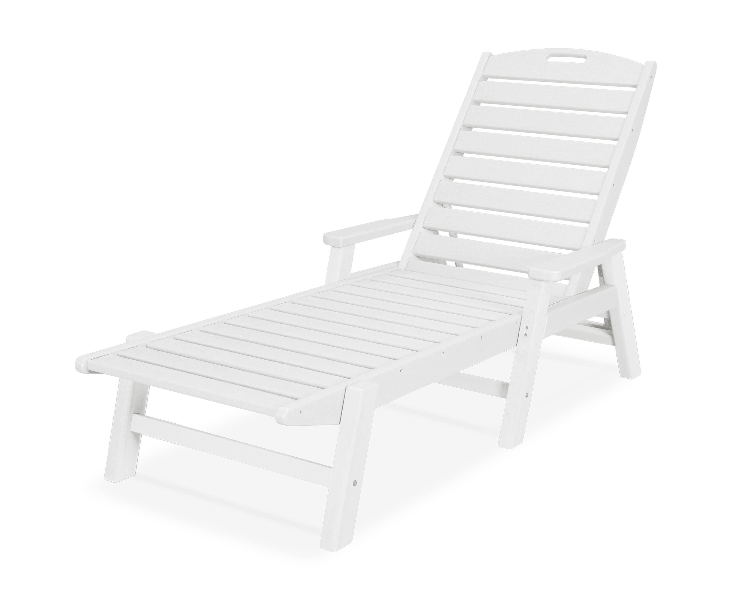 White Chaise with Arms Q3811