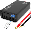 1000W Pure Sine Wave Power Inverter DC 24V to AC 110V-130V with LCD Display and Wireless Remote Control H5087