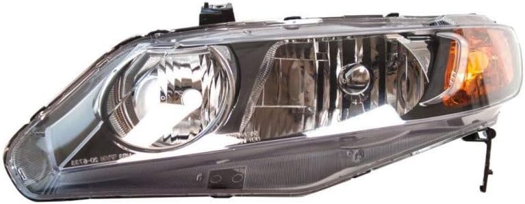 Passenger Side Headlight Assembly for Honda Civic 2006-2011 Q59583