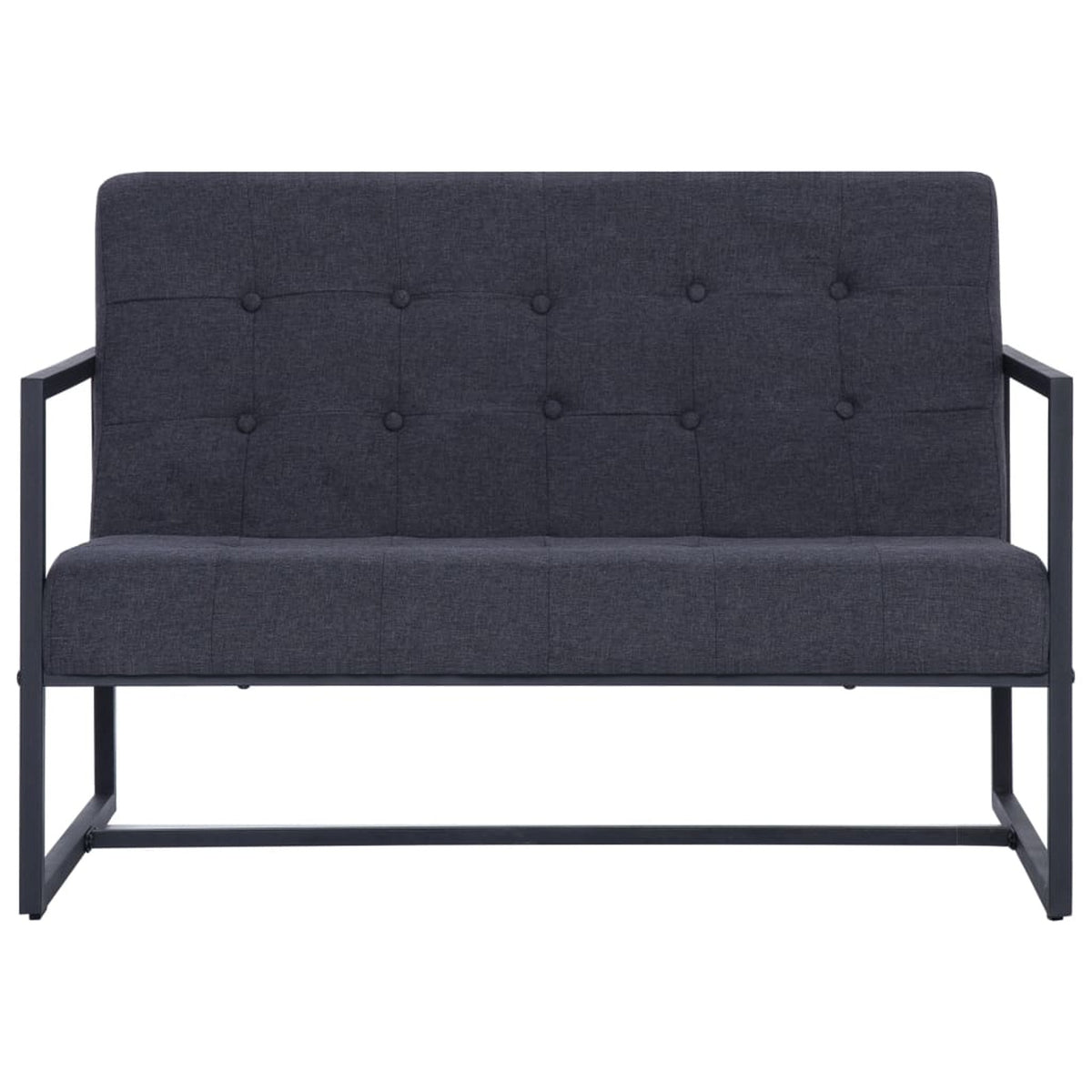 Dark Gray 2-Seater Sofa with Armrests M43712