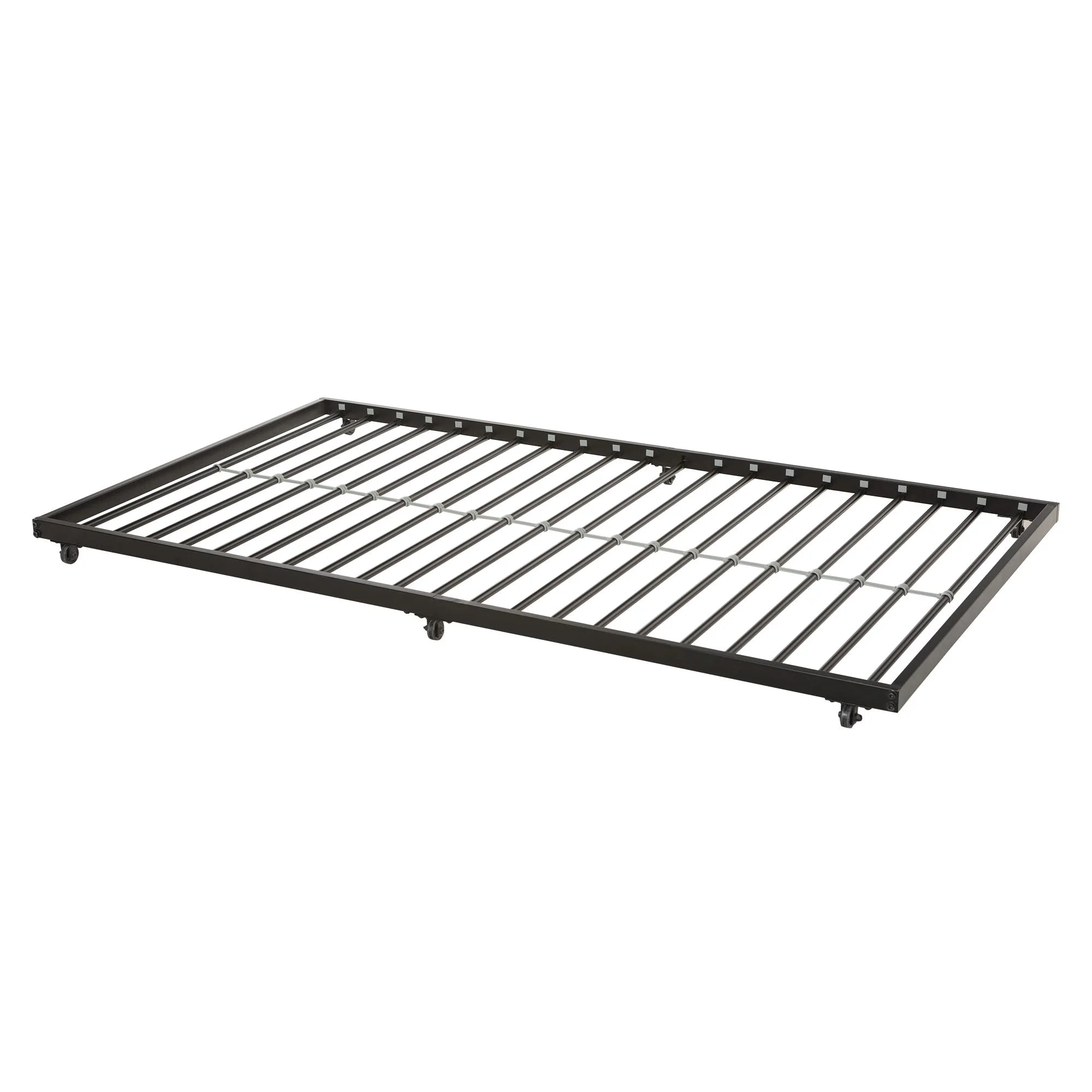 Twin Roll-Out Metal Trundle Bed Frame - Black X341
