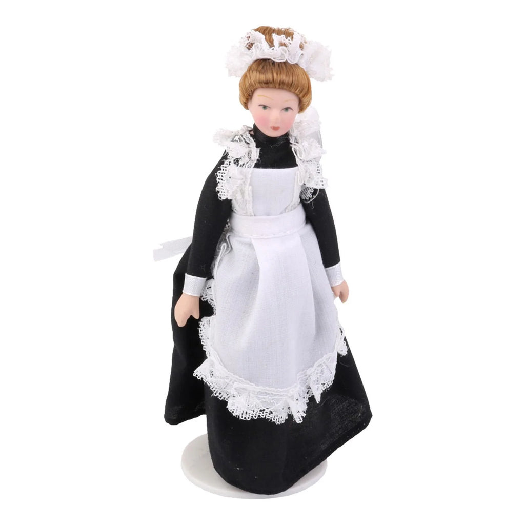 Porcelain Maid Servant Dollhouse Miniature B167