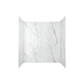 4-Piece Glue-Up Alcove Bath Wall in Serene Marble T51326