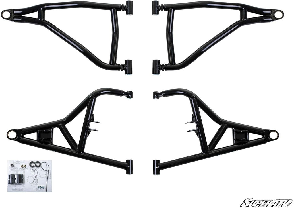 Heavy Duty High Clearance Forward Offset Front A-Arms for Polaris RZR XP 1000 / XP 4 1000, Voodoo/Velocity Blue, Includes All 4 Arms P256