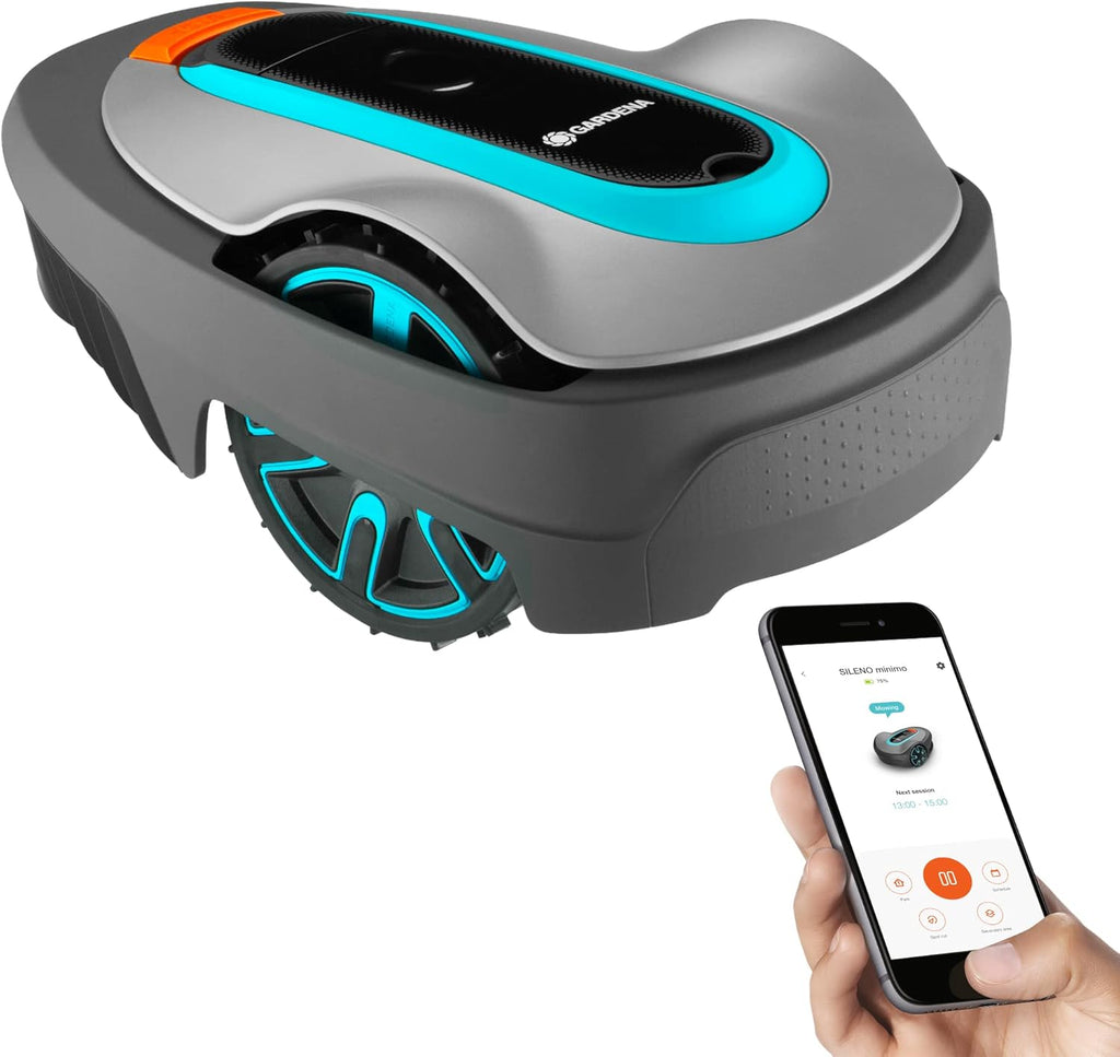 Robotic Lawnmower with Bluetooth App, Gray J3760