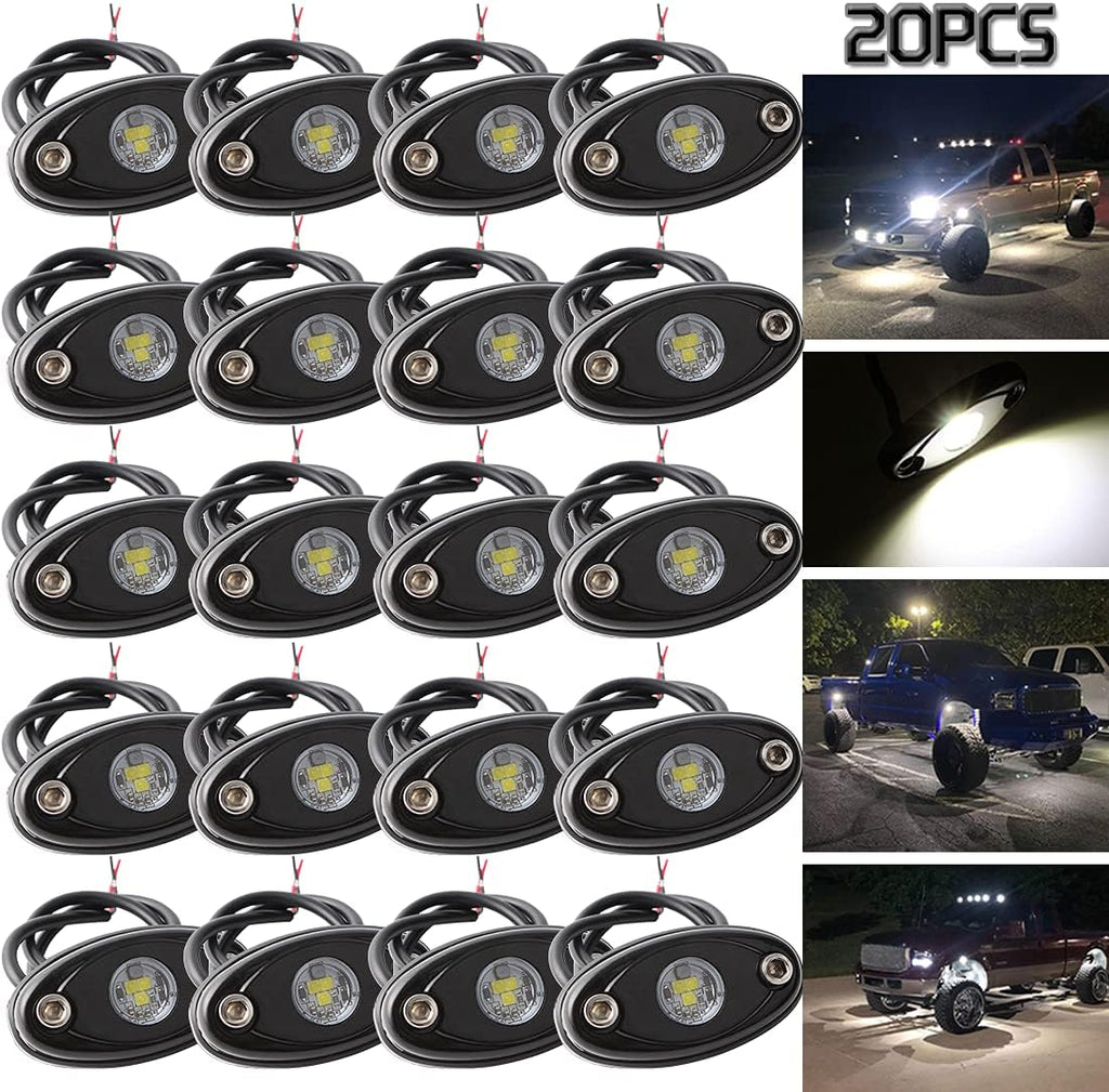 White LED Rock Lights 16PCS Waterproof P822