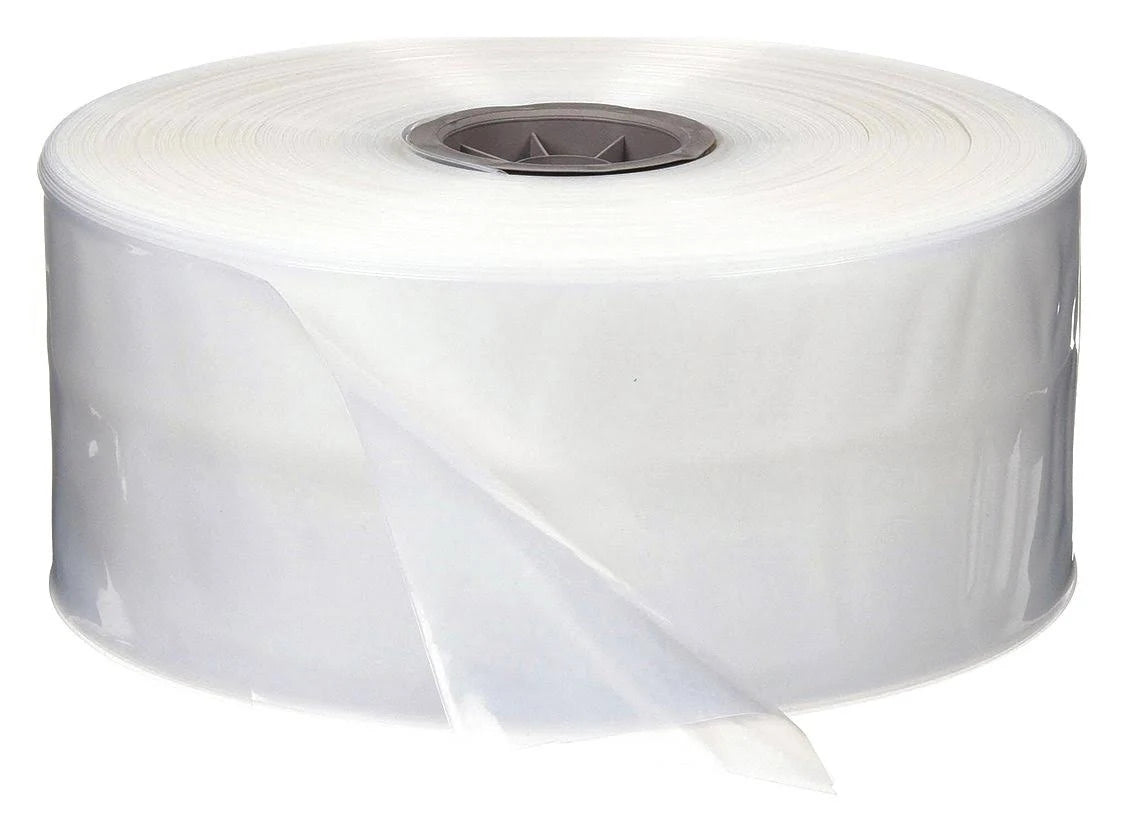 Clear 4 Mil Poly Tubing, 1075 ft. x 9x22 Width U415082