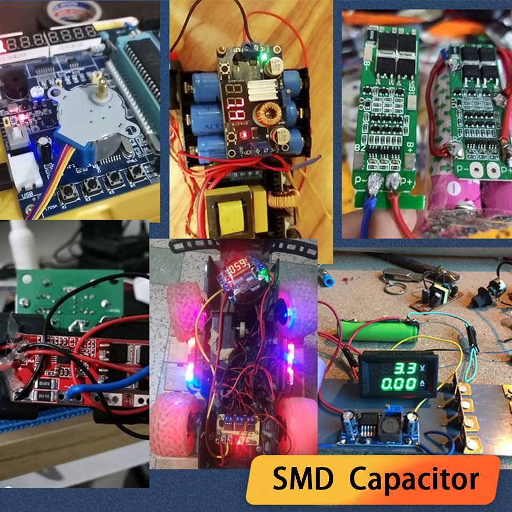 960PCS 0603 0805 1206 SMD Capacitor Kit, 16 Value 10pF-22uF Multilayer Ceramic Chip Capacitors Assortment Set M51409