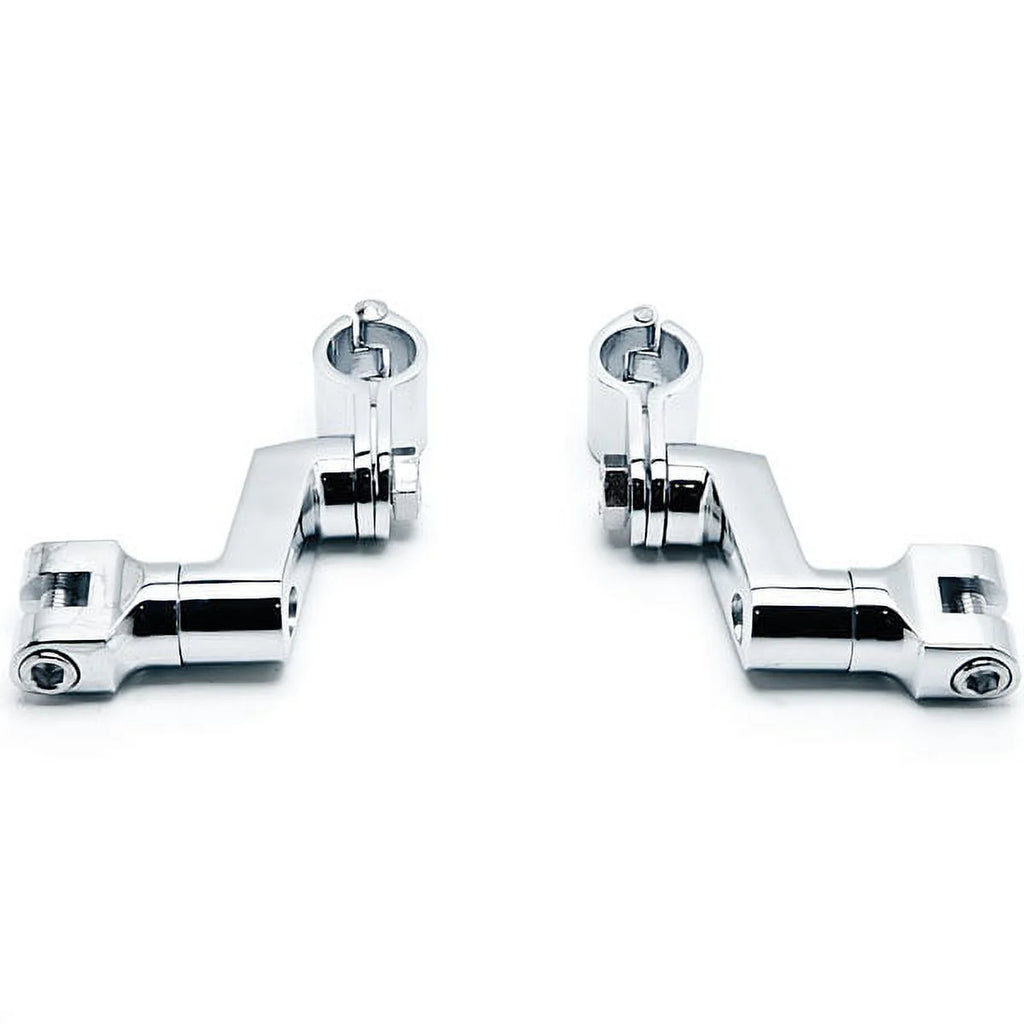Chrome Engine Guard Foot Peg Clamps C183
