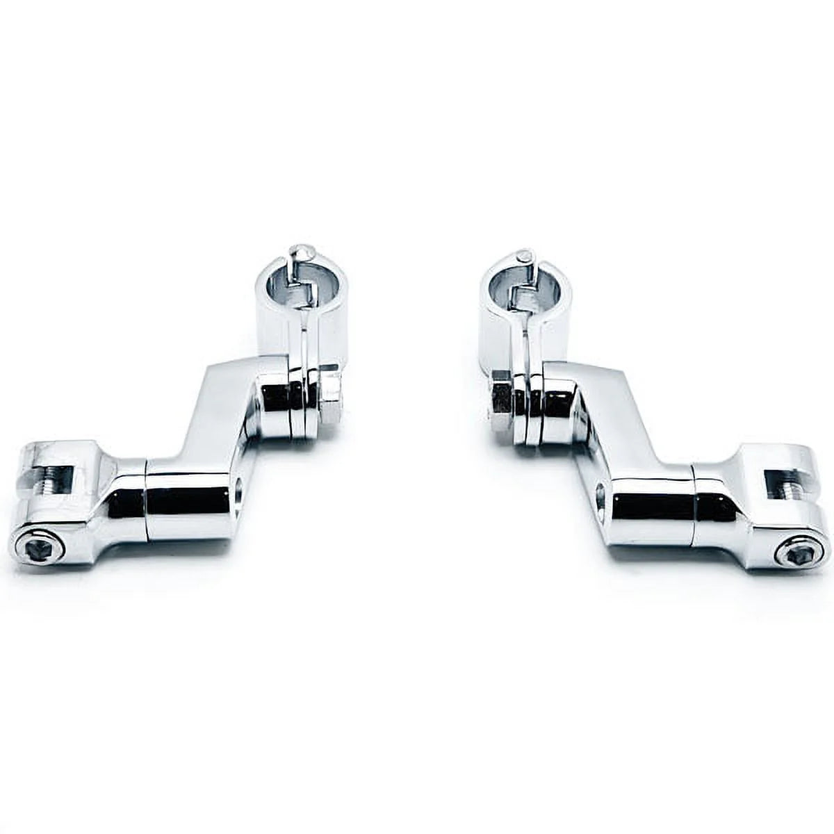 Chrome Engine Guard Foot Peg Clamps C183