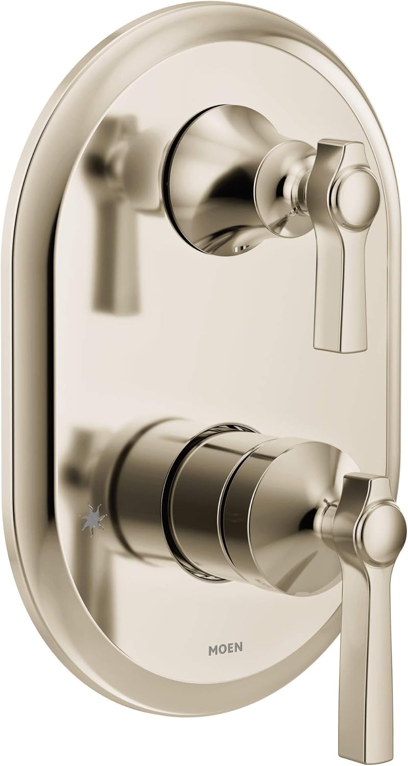 Chrome 2-Handle Shower Trim with Integrated Transfer M374