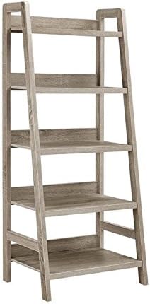 5 Shelf Bookcase in Gray Y723