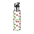 Stainless Steel Insulated Thermos Vacuum Flask Water Bottle with Straw Lid R857932