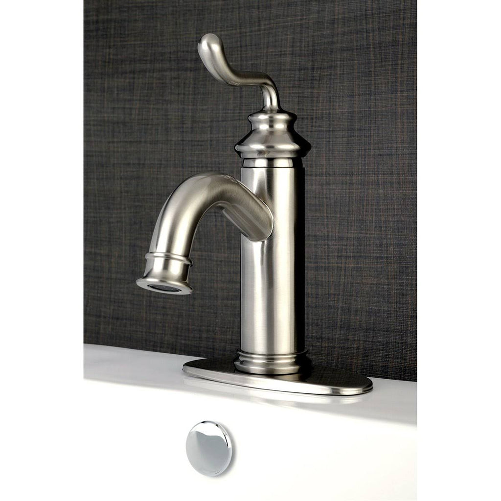 Matte Black Single-Handle Bathroom Faucet J85433
