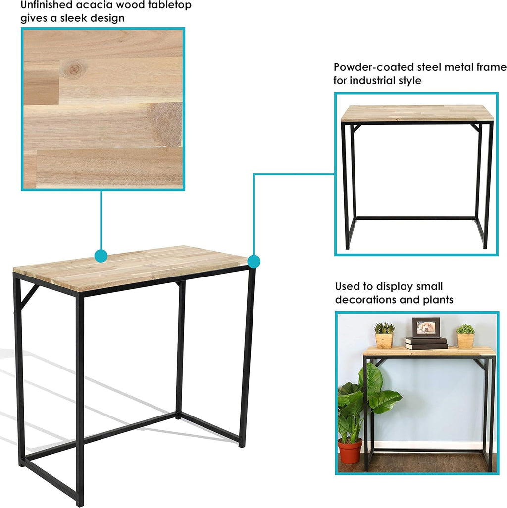 Unfinished Acacia Wood End Table Pack of 2 I5477
