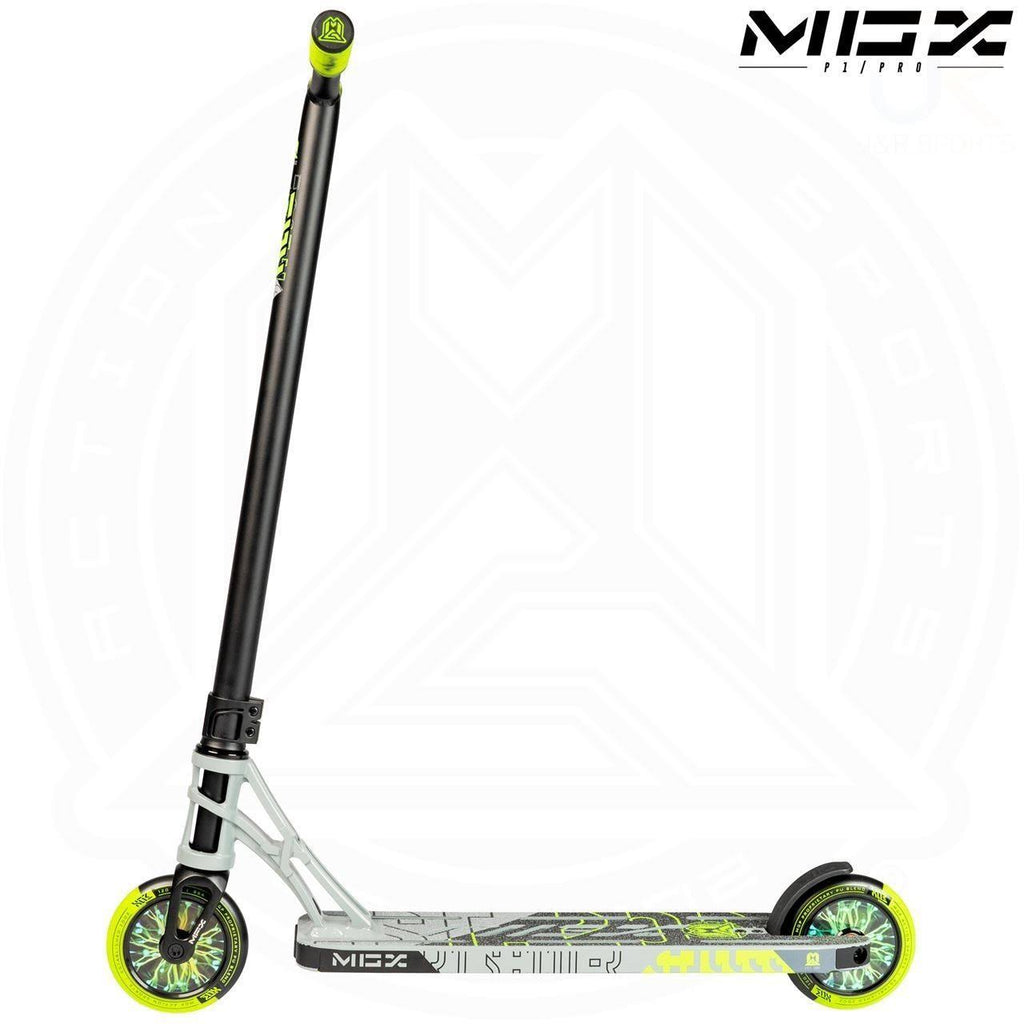 Grey Lime Stunt Scooter D5562