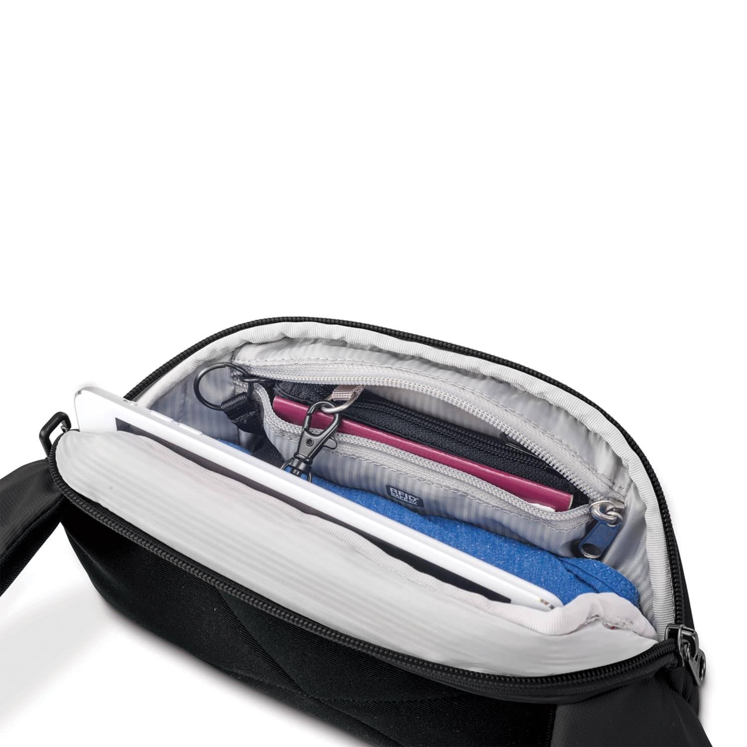 Black Anti-Theft Hip Pack W88643