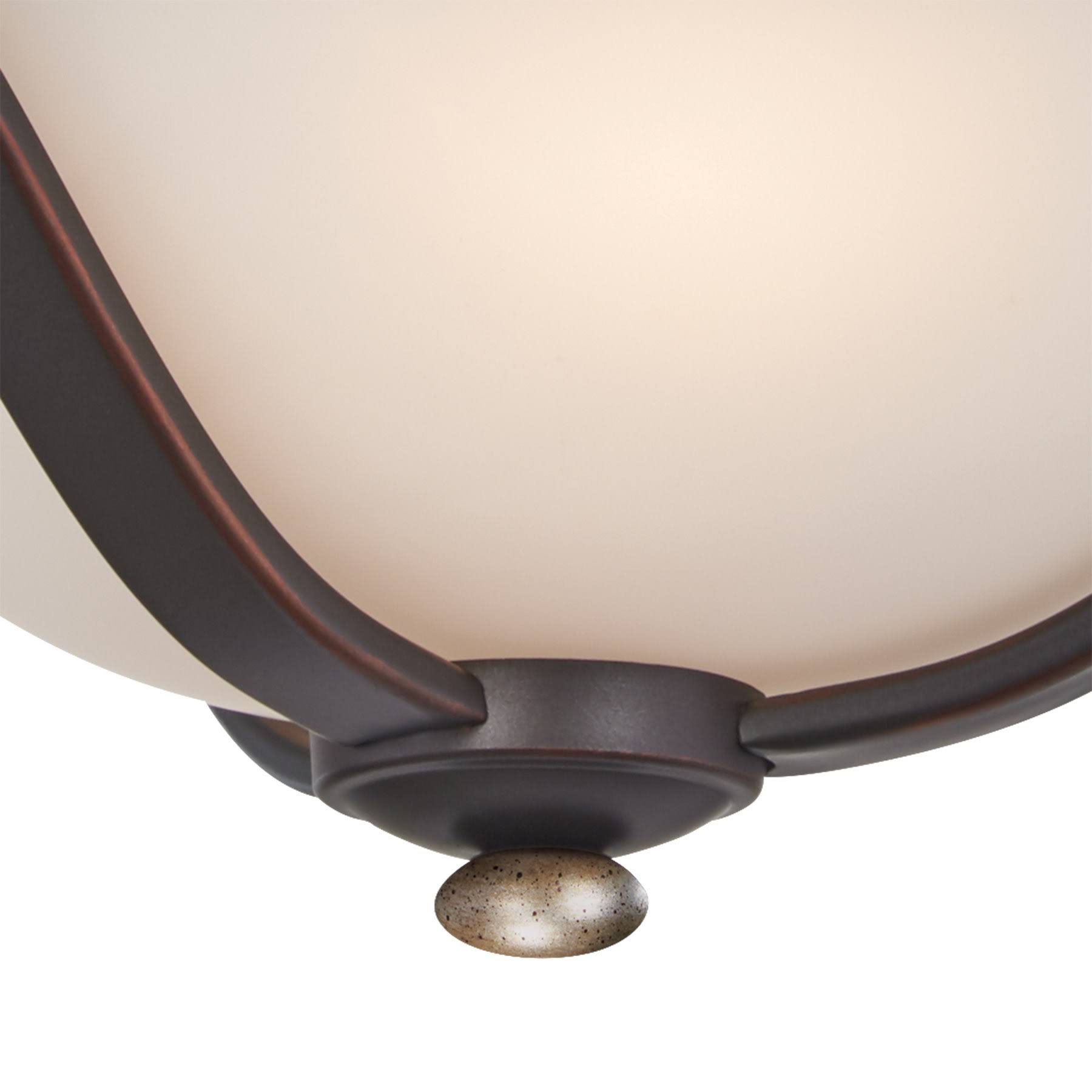 2 Light Semi Flush Mount Lathan Bronze G89787