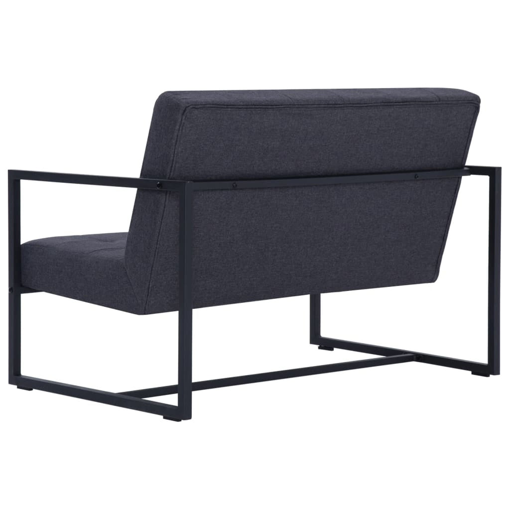 Dark Gray 2-Seater Sofa with Armrests M43712