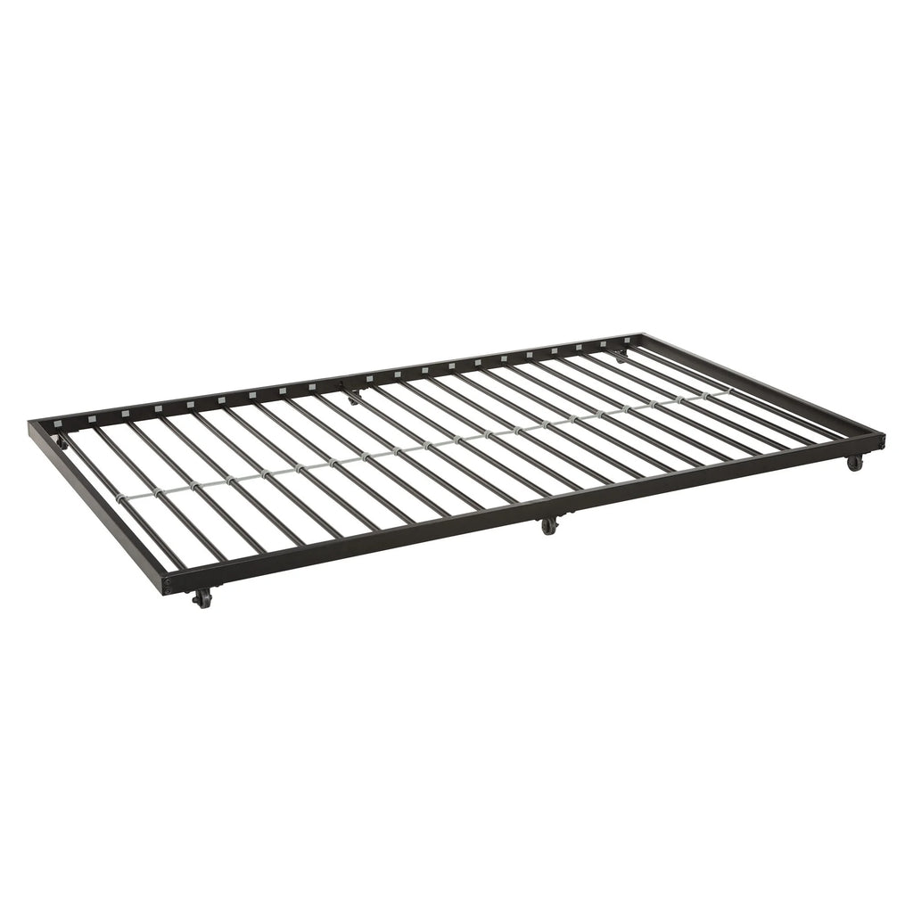 Twin Roll-Out Metal Trundle Bed Frame - Black X341