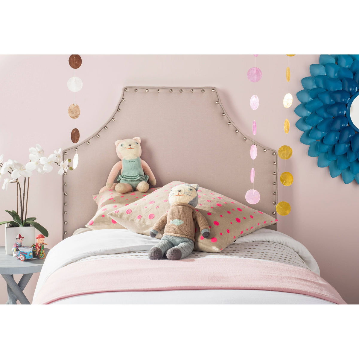 Twin Headboard in Taupe B764