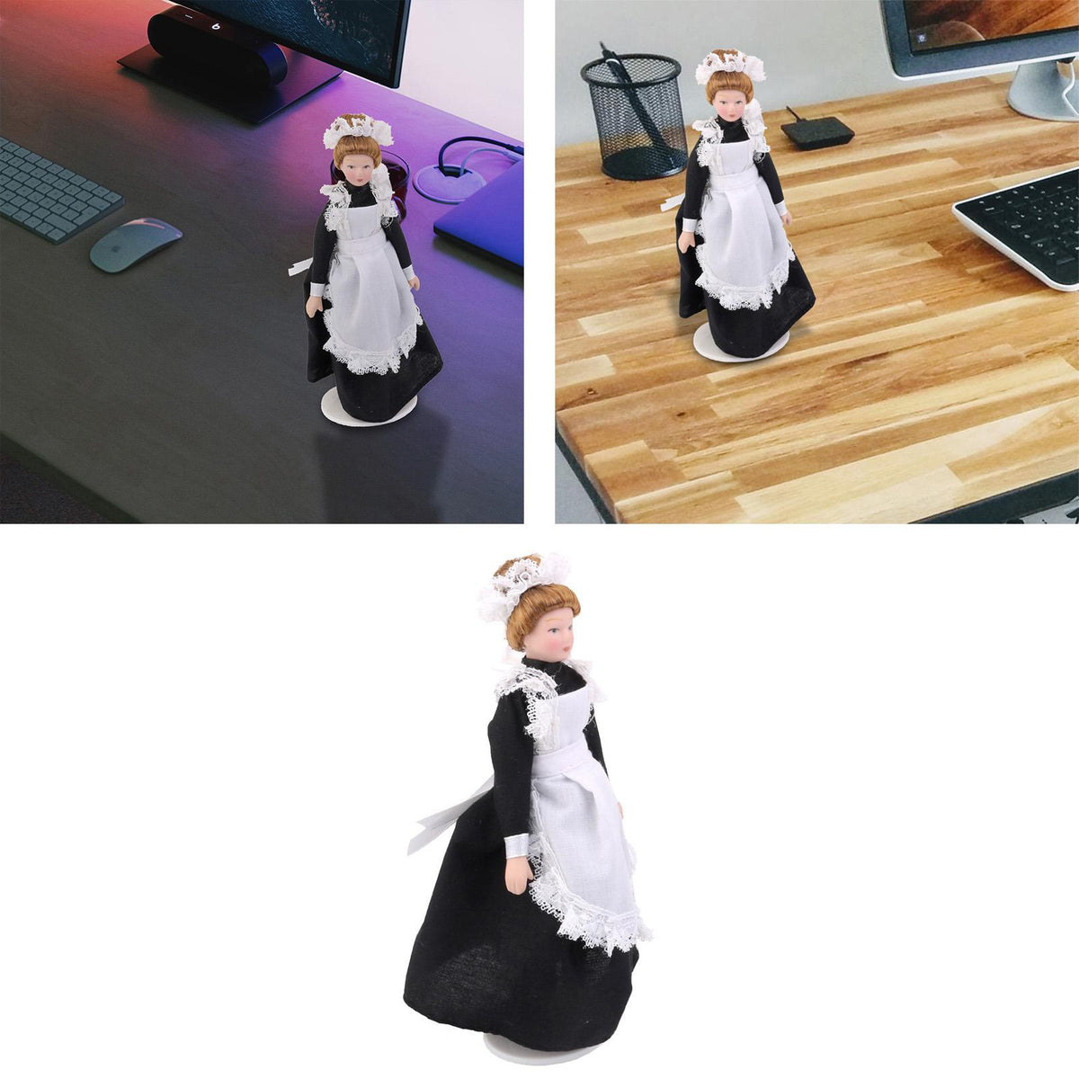 Porcelain Maid Servant Dollhouse Miniature B167