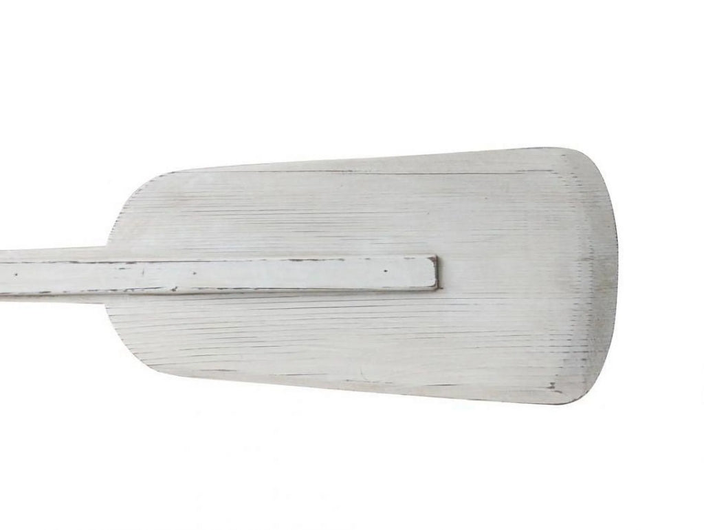 Wooden Rustic Whitewashed Decorative Boat Rowing Oar Z51636