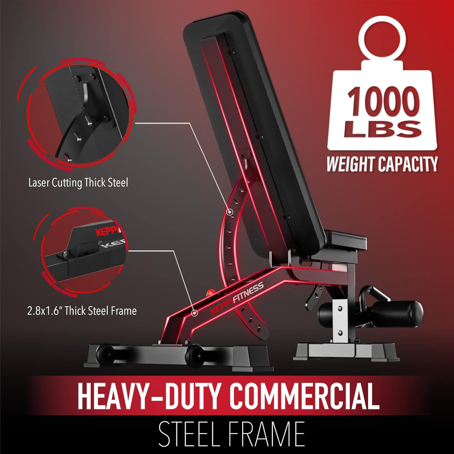 Adjustable Weight Bench Press Set for Home Gym Strength Training M2545