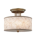 Burnished Silver 3-Light Semi-Flush V63791