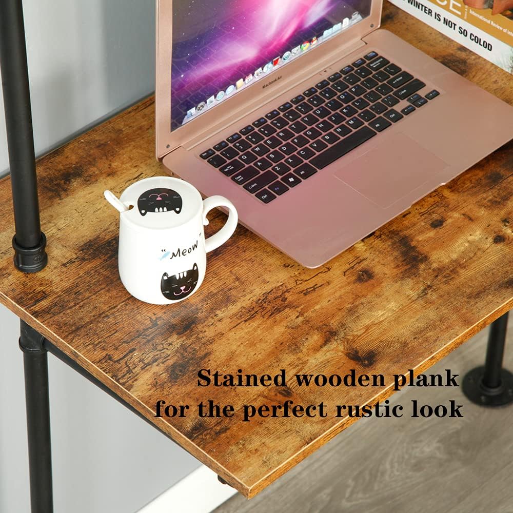 Wall Mount Desk with Shelves K2806