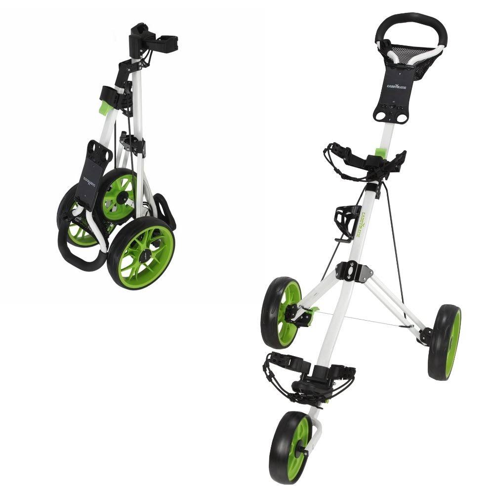 3 Wheel Golf Cart White/Green U115049