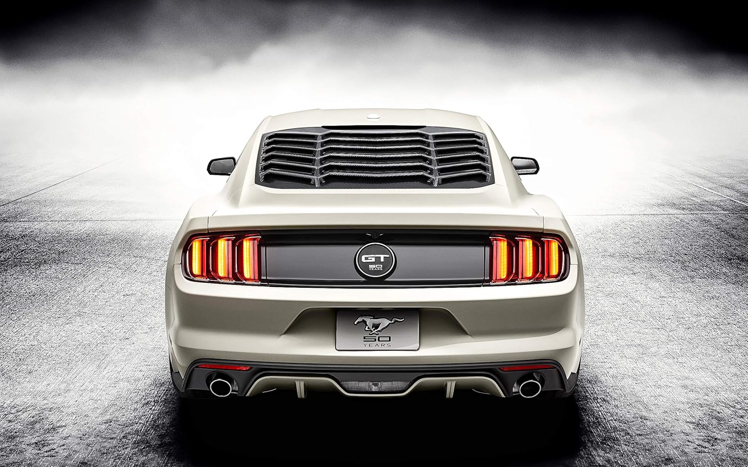 Carbon Fiber Rear Window Louvers for Ford Mustang N4779