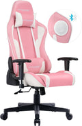 Pink Music Gaming Chair with Bluetooth Speakers D249042