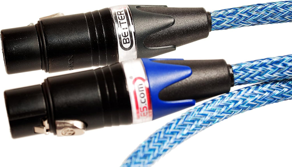 Balanced XLR Cables - Stereo Pair (2 Cables) - Silver/Copper Hybrid - 1.5 Feet U37668