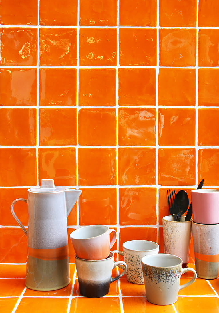 Set of 4 Multicoloured Mugs V480