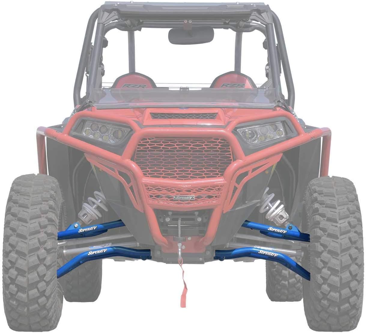 Heavy Duty High Clearance Forward Offset Front A-Arms for Polaris RZR XP 1000 / XP 4 1000, Voodoo/Velocity Blue, Includes All 4 Arms P256