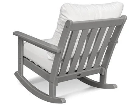 White Deep Seating Rocking Chair C1167