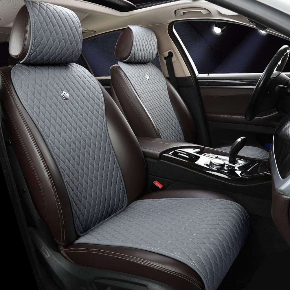 Black Leather Car Seat Covers 11PCS S377733