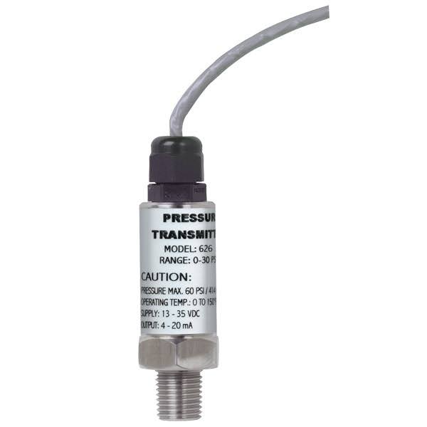 Industrial Pressure Transmitter, 0-2000 Psig, 3& Cable U7579