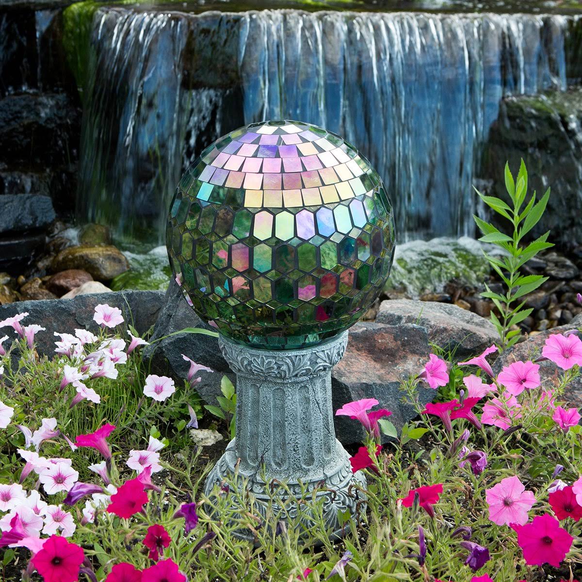 Rainbow Prismatic Mosaic Gazing Globe T61554