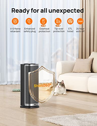Ceramic Space Heater with Thermostat J90007