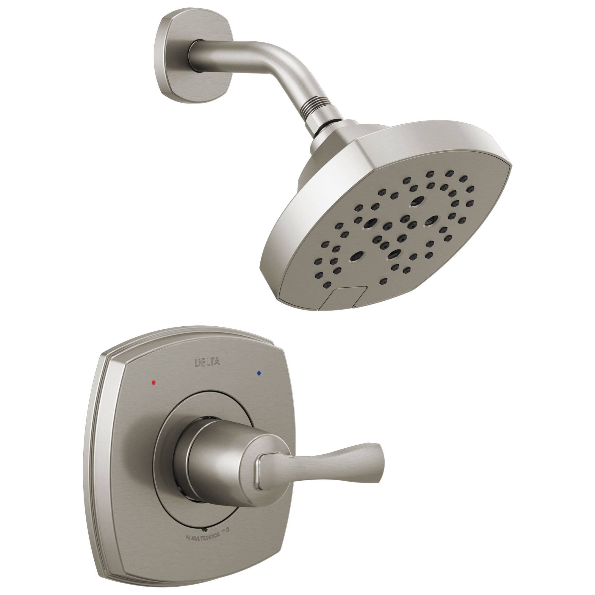 Stainless Steel Finish Shower Only Faucet with Single Lever Handle F428