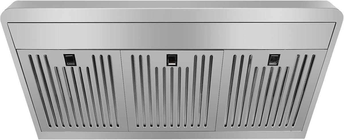 36'' Under Cabinet Range Hood, Stainless Steel, 760CFM, Dual Motors, Permanent Filters F109