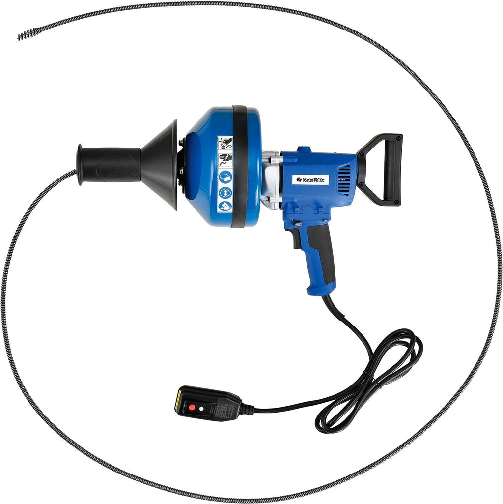 Electric Handheld Drain Cleaner, 0-500 RPM, 3 Cables B730