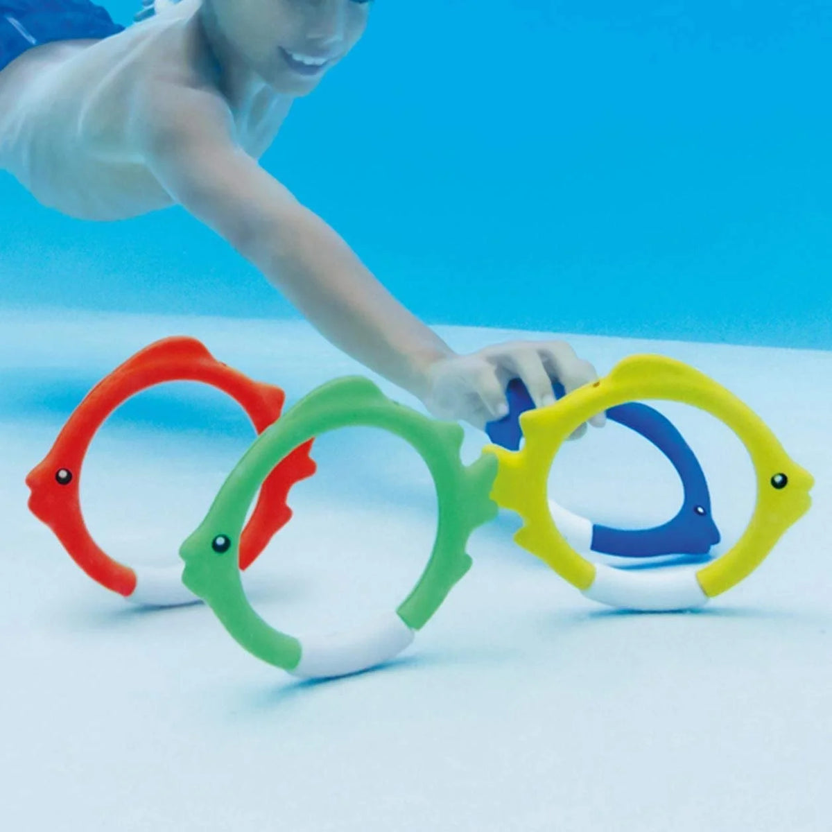 Underwater Pool Diving Toys Set of 3 with Drawstring Bag R8330