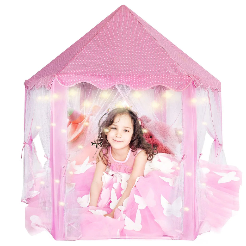 Castle Princess Tents with Lights, Kids Tents for Indoor and Outdoor Play Z181