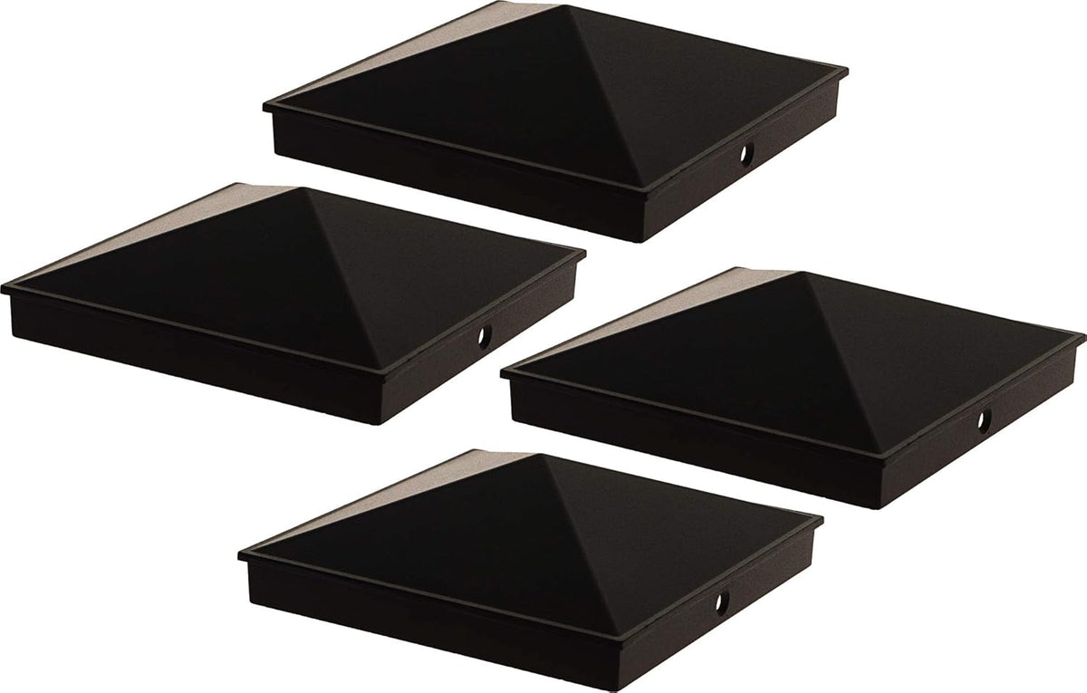 4x4 Aluminum Pyramid Post Cap Cover (Brown, 8 Pack) T92355
