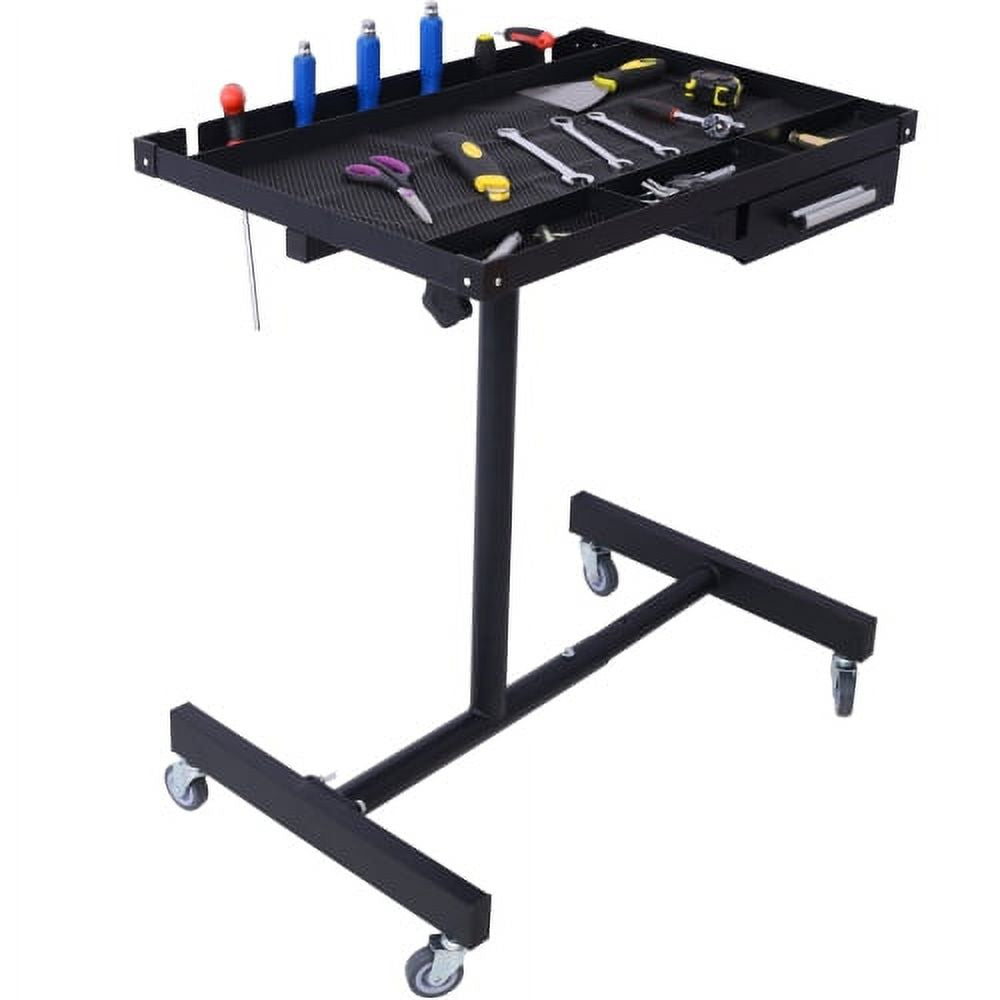 Black Multi-functional Workbench with Drawers T616374