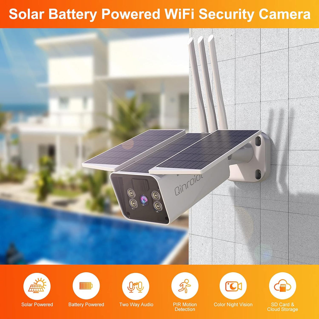 Security Cameras Wireless Outdoor 1080P WiFi with Spotlight Color Night Vision O77085