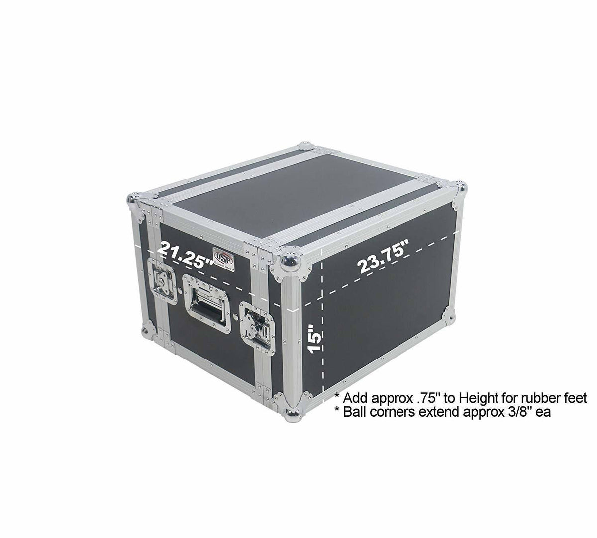 6 Space ATA Shock Mount Effects Rack Case B670316